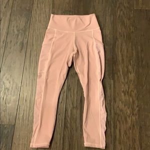 Fabletics Pink high waist Mila Pocket Capri